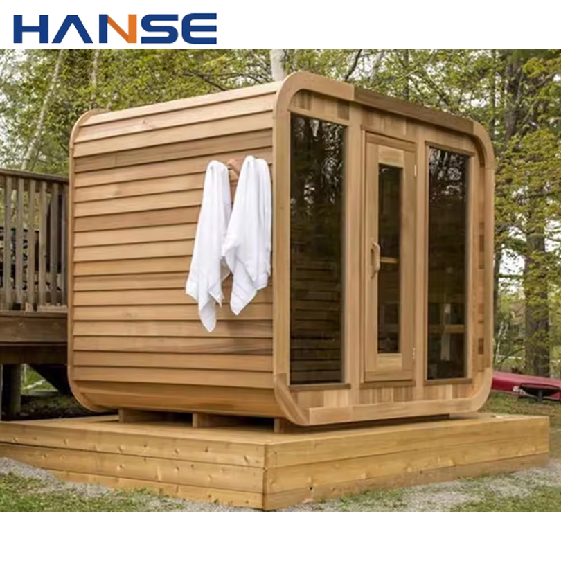 Канадская кедровая сауна для улицы с паром