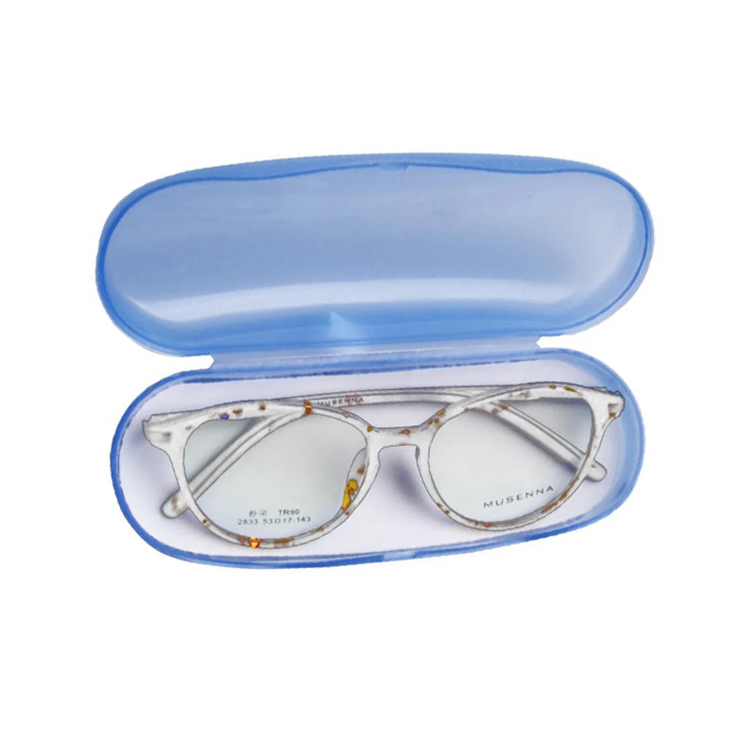 Clear Transparent Shell Eye Glasses Sunglasses Protector Hard Box Portable Eyeglasses Case Plastic Eyeglass Cases