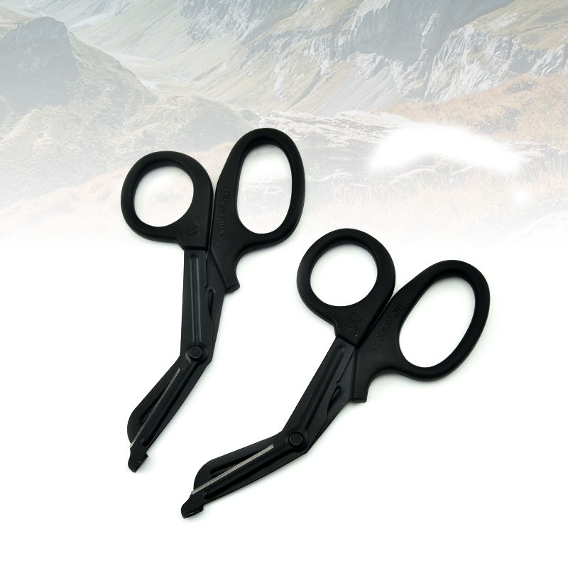 High Quality Outdoor Camping Rescue Tools Emergency Response Shears Stainless Steel Trauma Shears Bandage Scissor