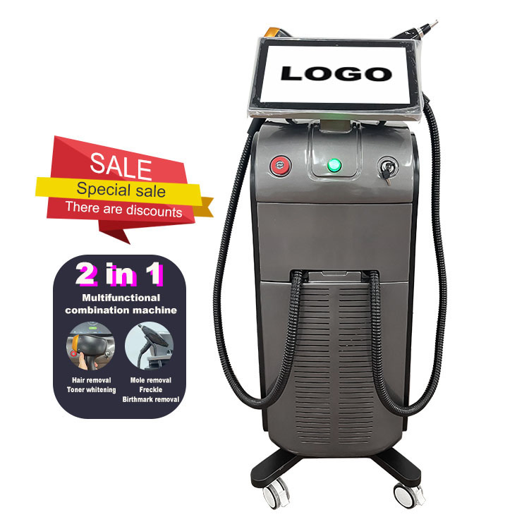 Titanium Alloy 2-in-1 Multi-Function 808nm Laser Beauty Device (Hair Removal Pigment Removal Skin Rejuvenation)