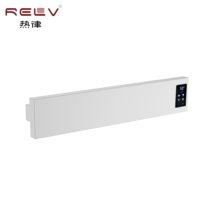 Modern Stainless Steel Single Pole Electric Heated Towel Rack Floor Standing Warmer