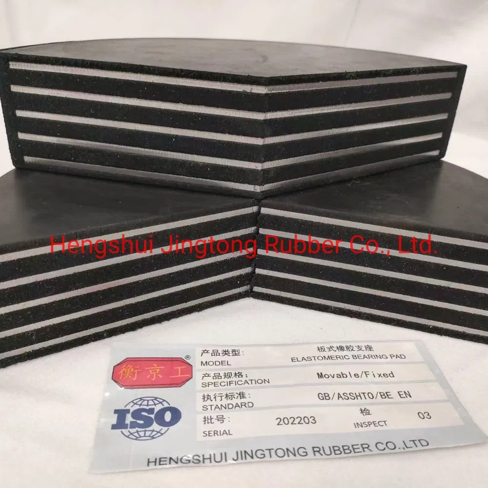 Natural Rubber Laminated Bridge Plate Bearing Reinforced Steel Plate PTFE Bridge Bearing