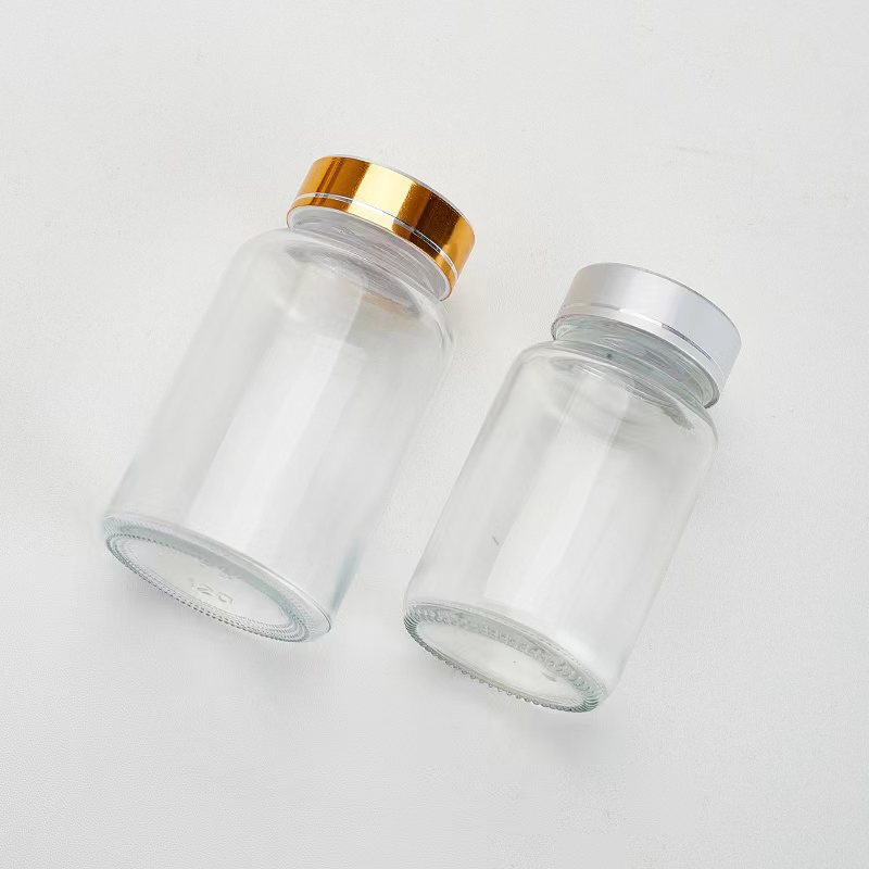 Capsule Container Supplements 60ml 100ml 150ml Glass Amber Bottle Medical Pill Bottles