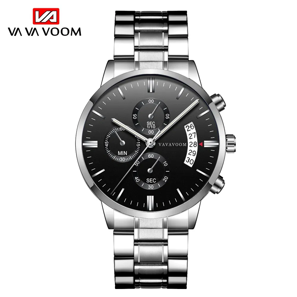 Men's Calendar Chronograph Quartz Gift Watch Waterproof in 5 Colors Lurxy Sport Style