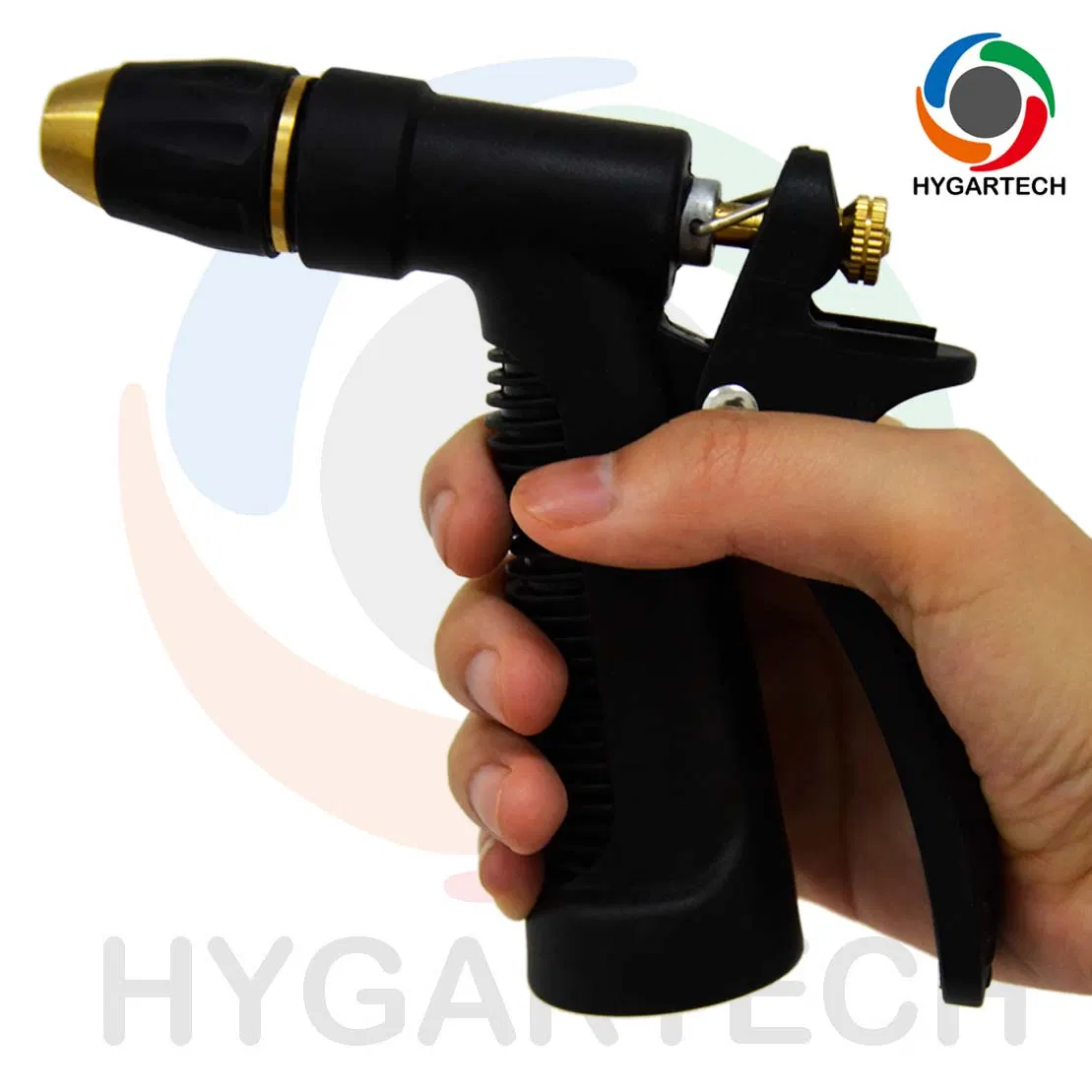 Металлическая насадка-пистолет для шланга с курковым управлением
