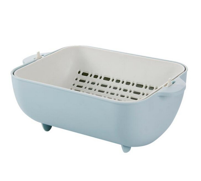 Double Layer Fruit Washing Strainer/Vegetable Wash Drain Basket