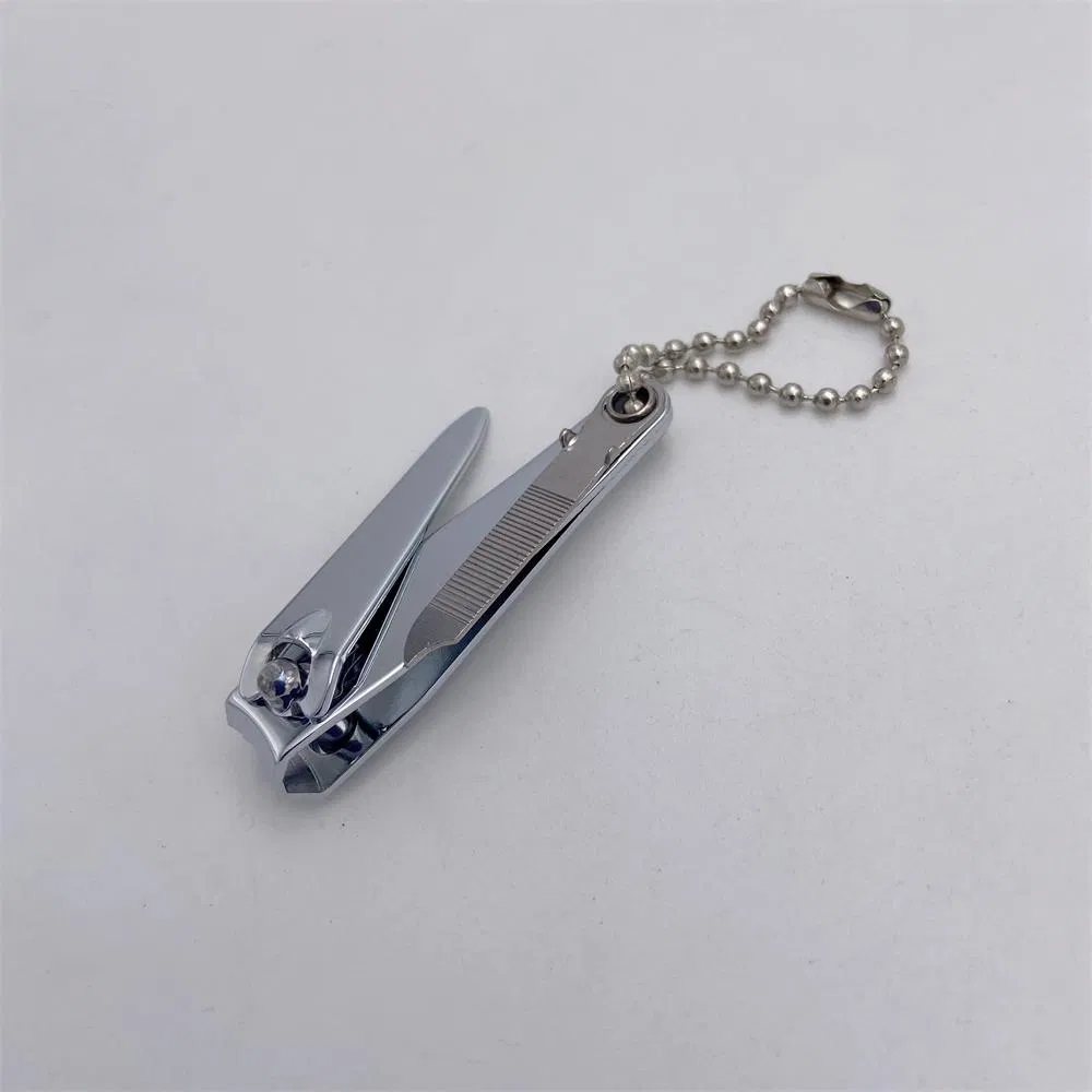 Mini Finger Nail Clipper with Electrophoretic Handle and Chain for Brazil Market