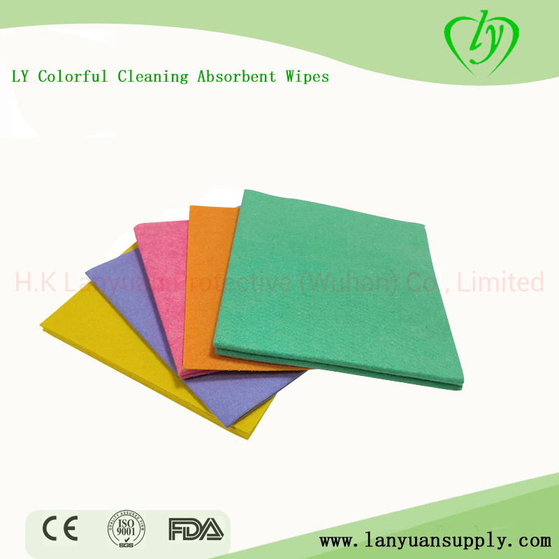 Needle Non-Woven Microfiber Cleaning Cloth Absorbent Wipes