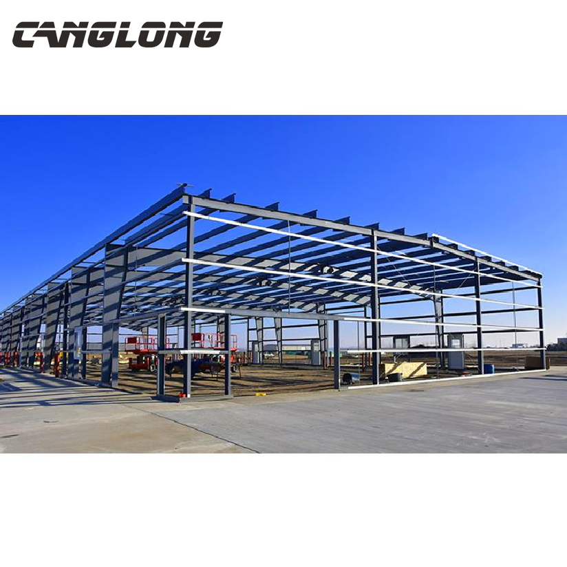 Chinese Cheap Modular Easy Assembly Heavy-Duty Prefab Prefabricated Galvanized Steel Structural Warehouse Shed Building in Zambia
