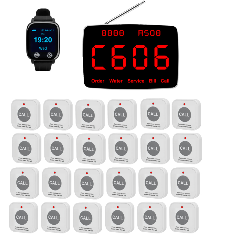 Catel Wireless Waiter Watch Paging System for Hotel & Restaurant