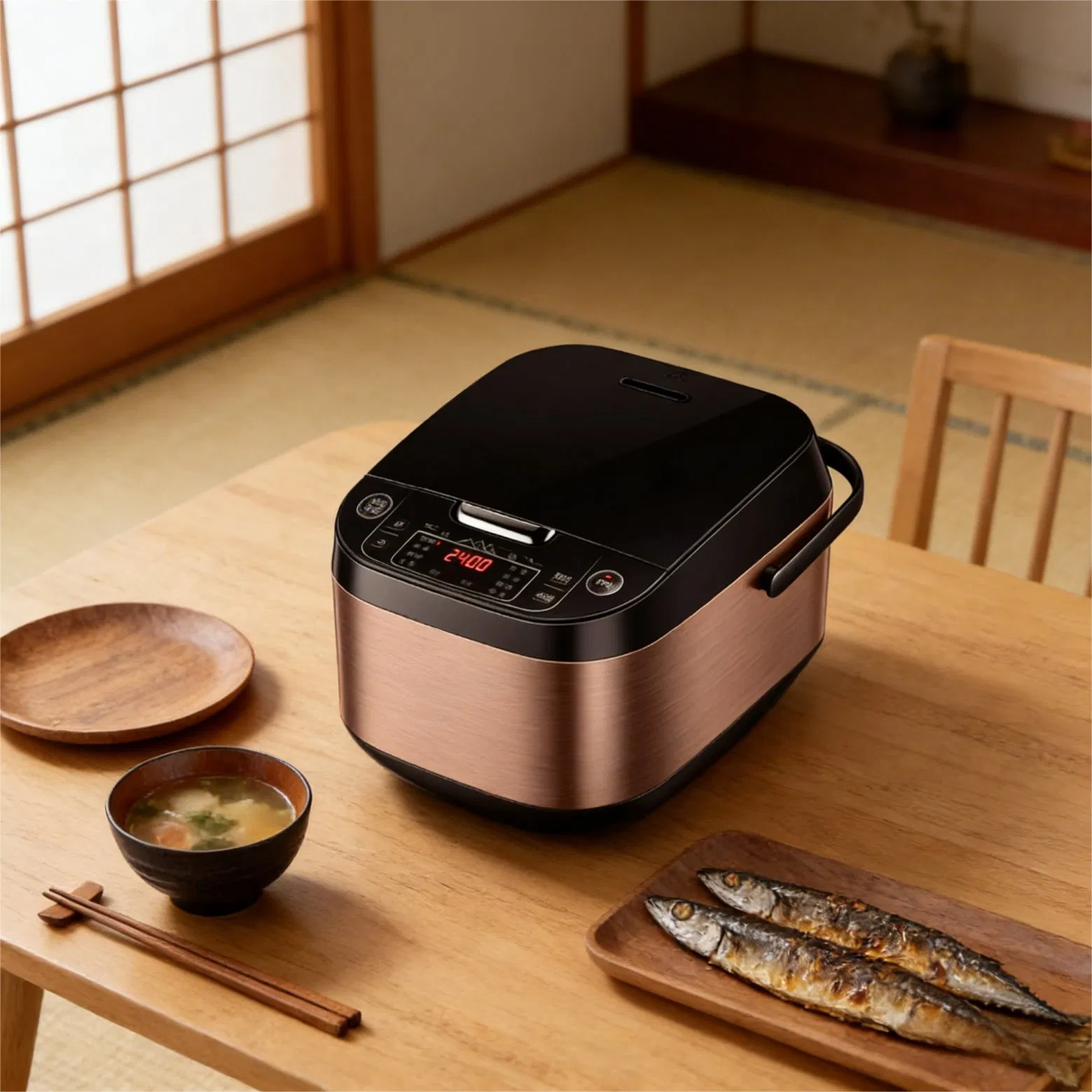 4L Large Capacity Portable 8 Smart Programs Electric 24 Hours Preset Rice Cooker with 24 Hour Delay