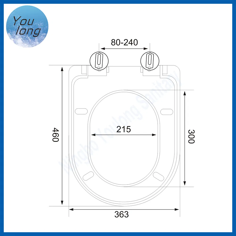 European U Shape Hotel Bathroom Toilet Accessories Toilet Wc Seat