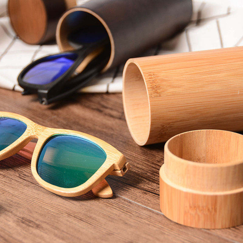 Hard Sunglasses Eyewear Eye Glasses Case Personalise Natural Materials Bamboo Cases for Sunglasses Eyewear Eye Glasses
