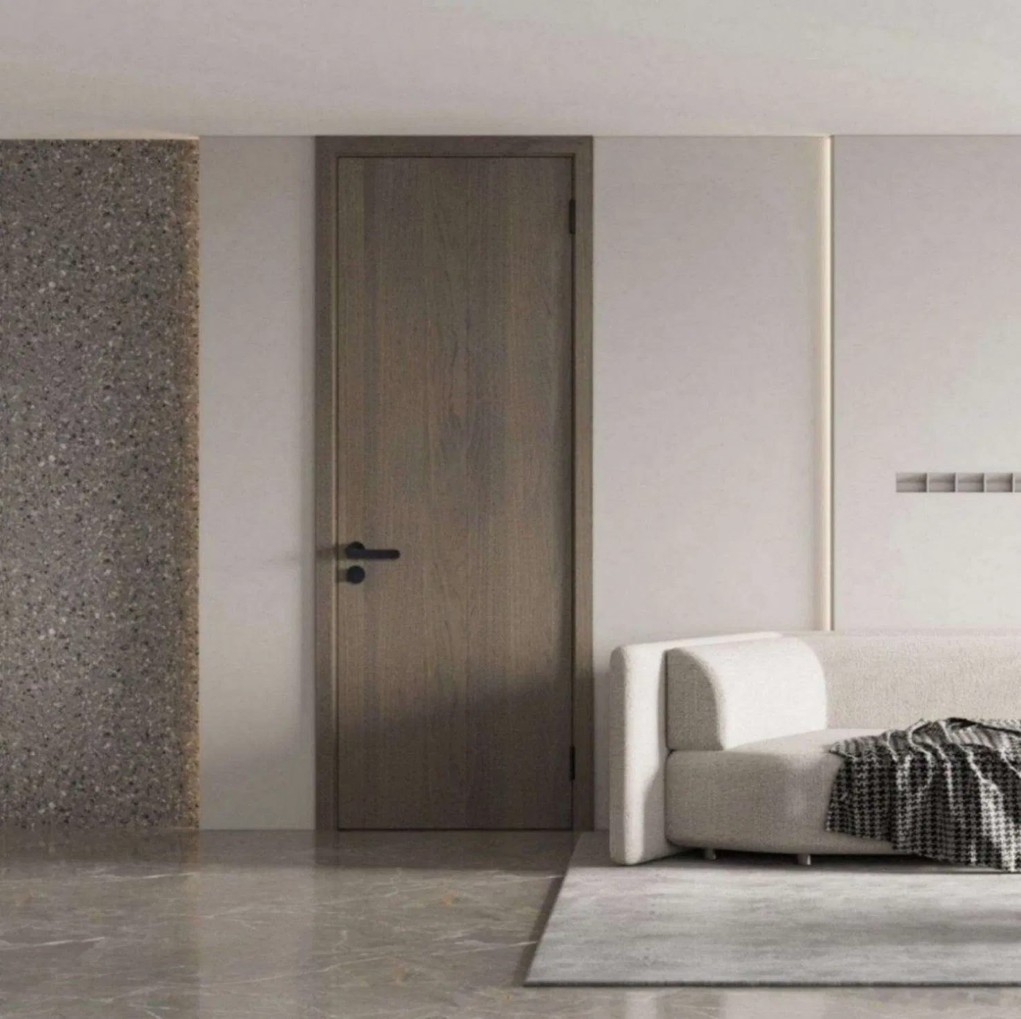 Premium Solid Pine Wood Door for Hotels and Apartments