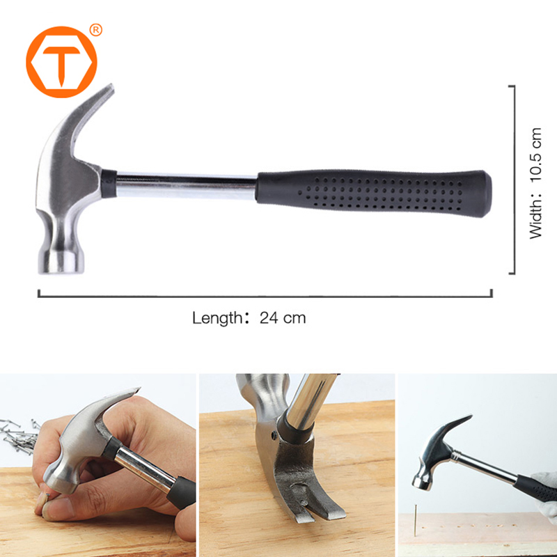 Claw Hammer 8oz Carbon Steel Claw Hammer Hand Tools Professional Multifunctional Hammer