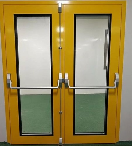 Emergency Fireproof Glass Doors, Glass Door Fire Rated, Fire Rated Steel Door with Glass Insert