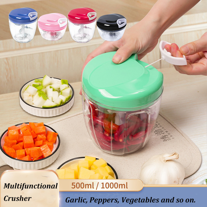 DS-5210D Manual Multi-Functional Garlic and Ginger Crusher 900 Ml Kitchen Gadget