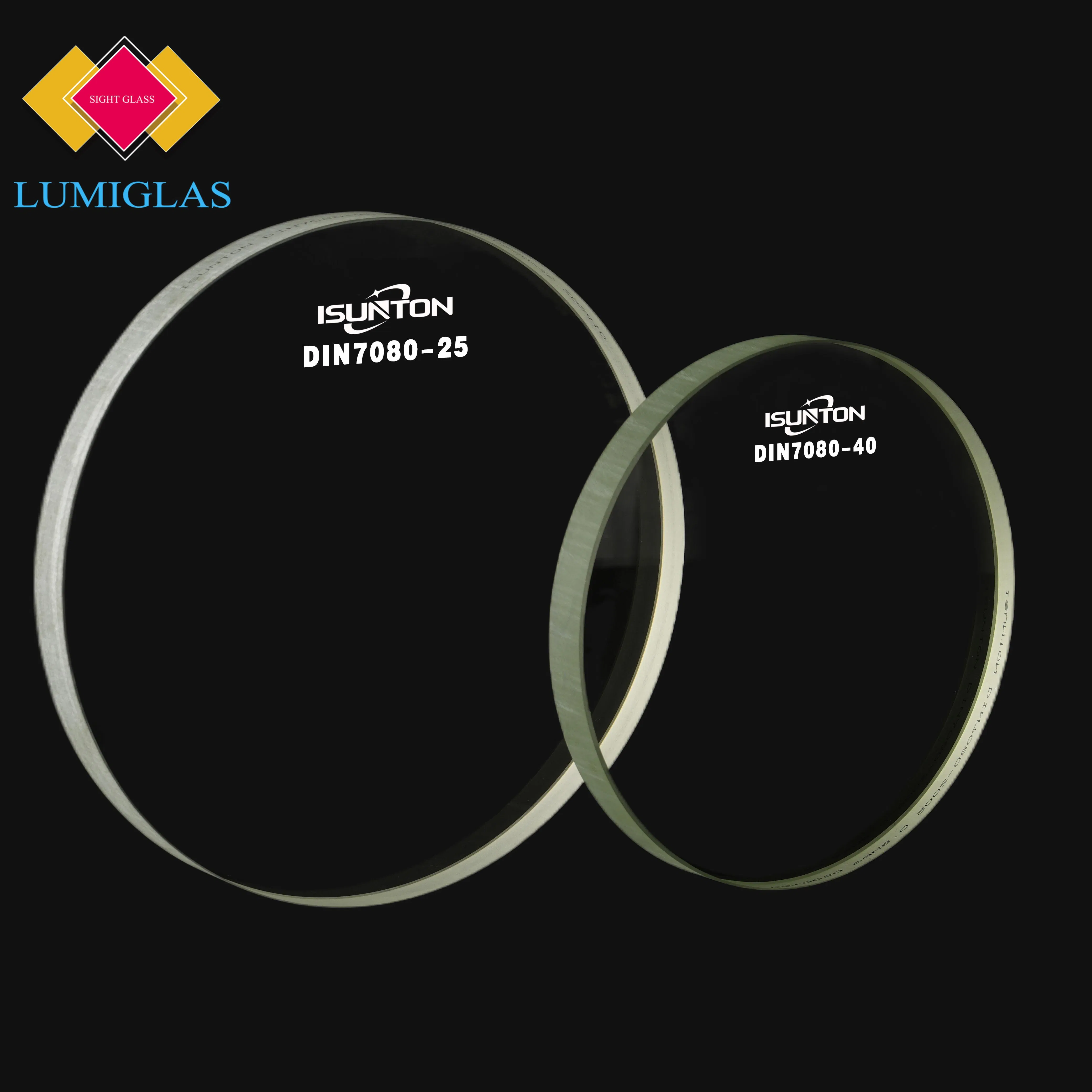 High Borosilicate DIN7080 Toughened Sight Glass