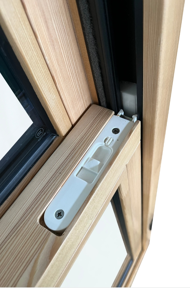 Penjoy American Classic Popular Style Vertical Sliding Glass Double Glaze Single Hung Window Wood Window
