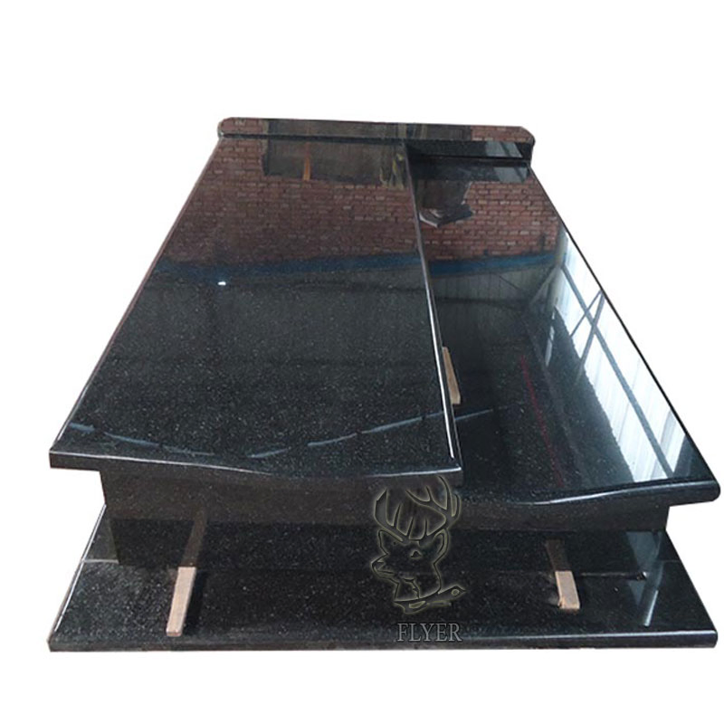 Poland Polish Style Black Grave Stones Granite Tombstones and Monuments