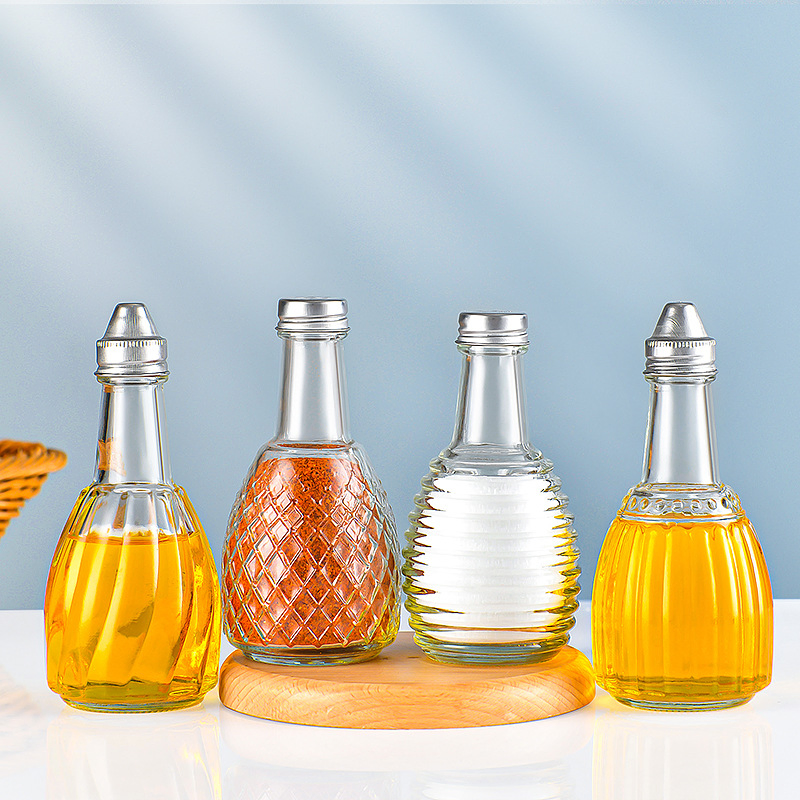 Wholesale Kitchen Storage Container Glass Spice Seasoning Bottle Olive Oil Bottle