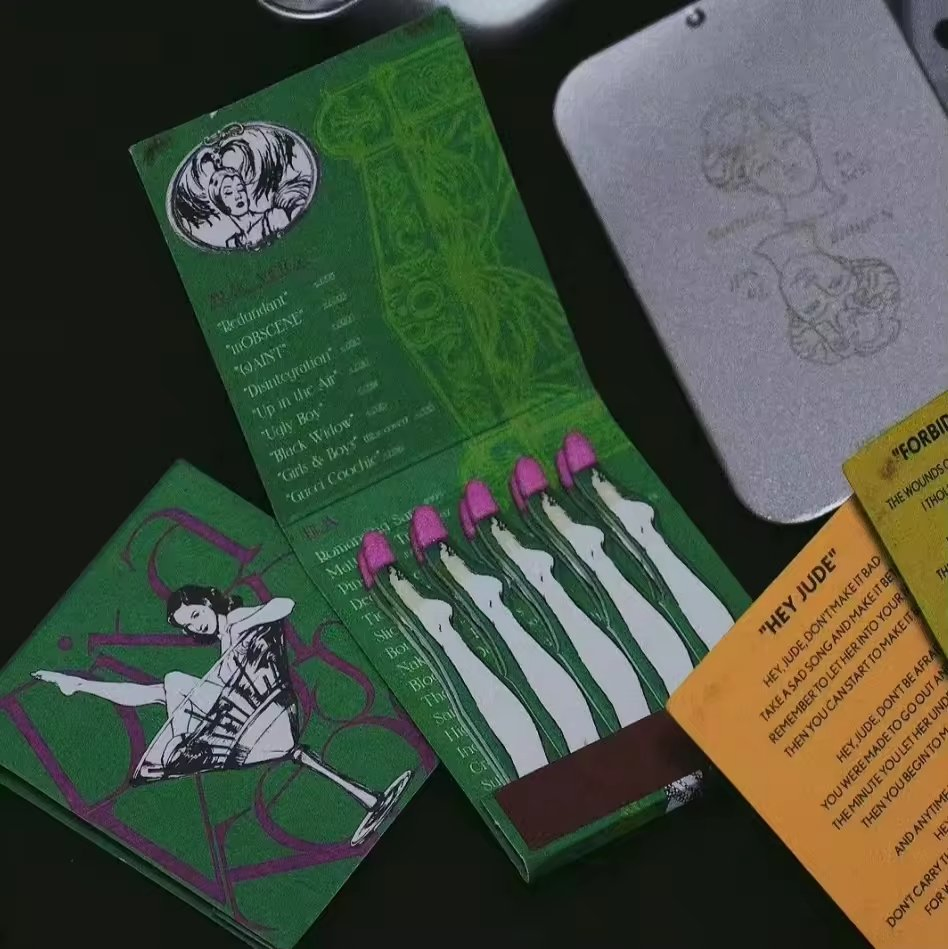 Good High Quality Matchbook Custom Match Logo Craft Paper Matchbox with Wooden Safety Long Matches Book