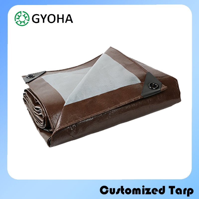 Lightweight Tarpaulin PE Sheet 80GSM Camouflage 6'x8' for Camping