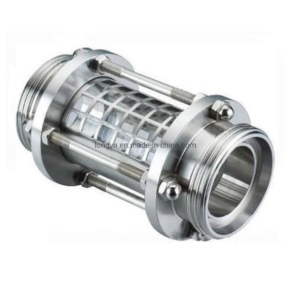 Sanitary Stainless Steel Pipeline Sight Glass with Threaded Connection
