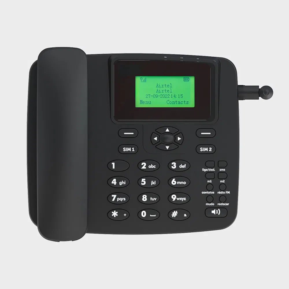 Sleek Wireless Desk Phone User-Friendly 4G Fixed with Antenna