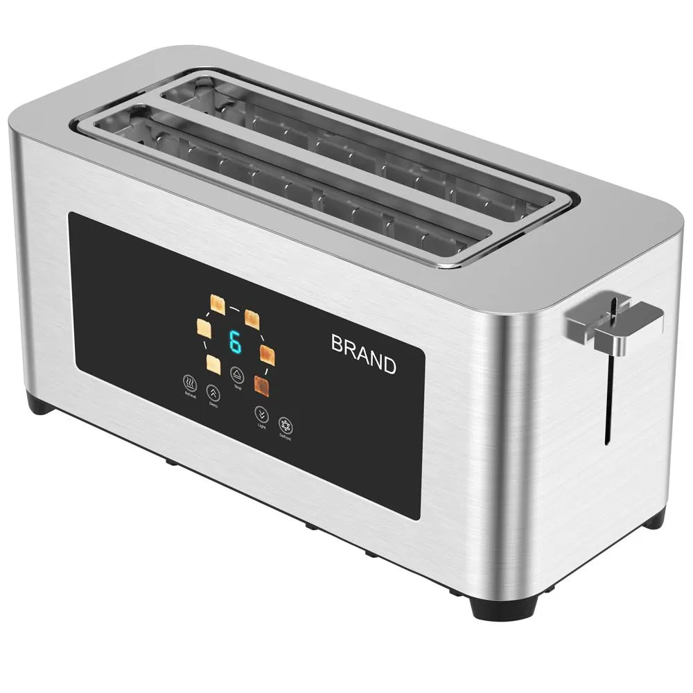 Tenfly Touch Screen 4 Slice Toaster Factory Custom Stainless Steel Bread Toaster