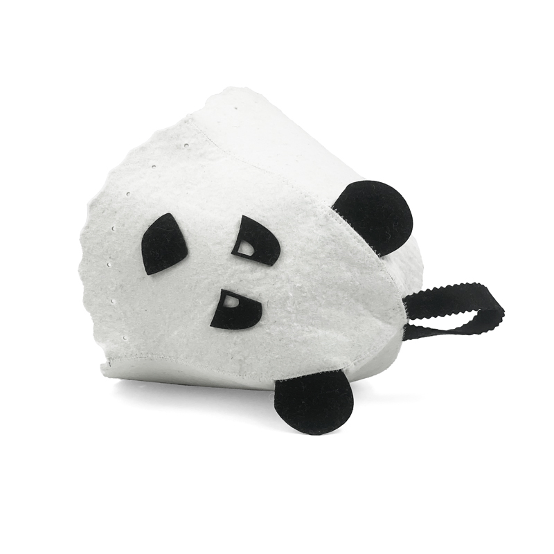 Unisex Wool Felt Smooth Thick Wool Fabric Sauna Hat in Bathing/Steaming.