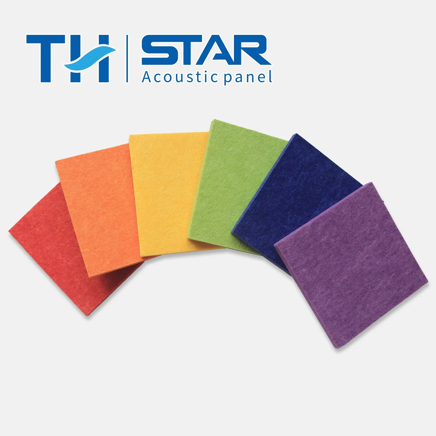 Polyester Walls Fibers Sound Absorption Boards Sound Batts Acoustic Insulation Acoustic Diffuser Panel