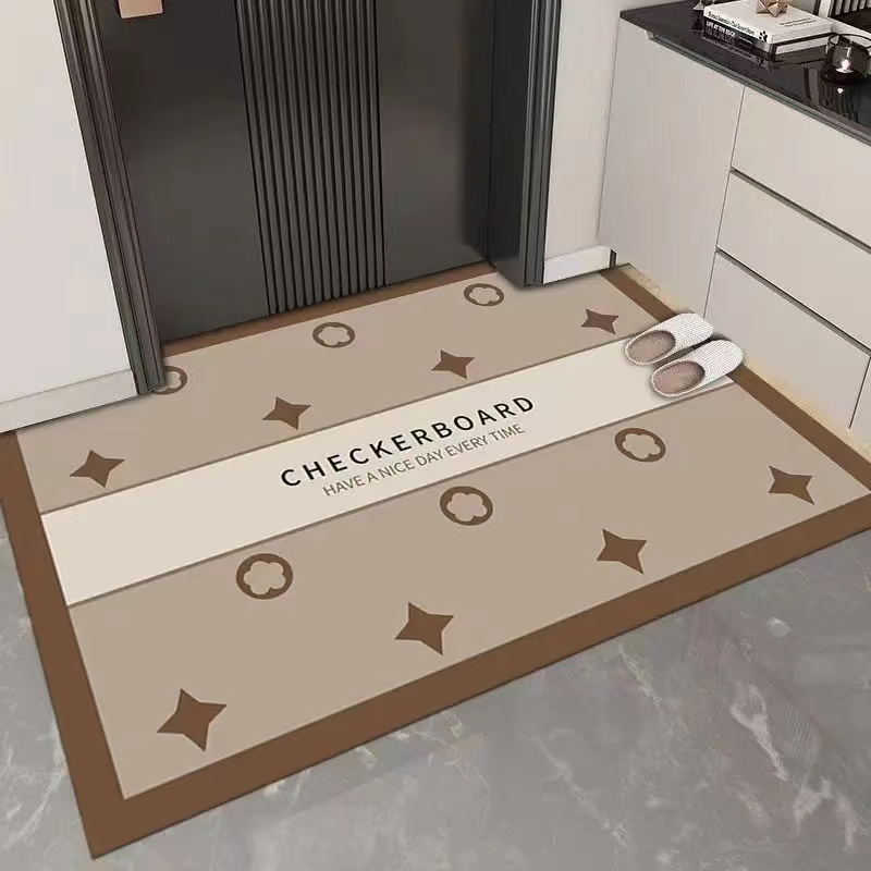 Easy Clean Non-Slip Diatom Mud Mat Bathroom Kitchen Mat