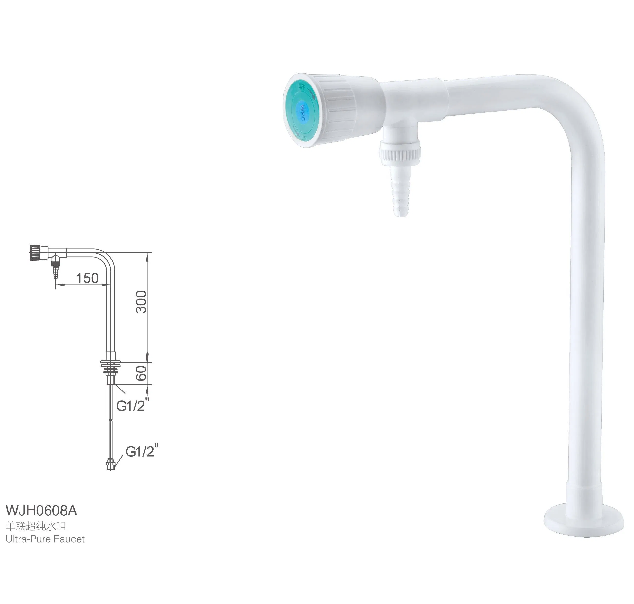 Лабораторный кран для воды из PP, водопадный