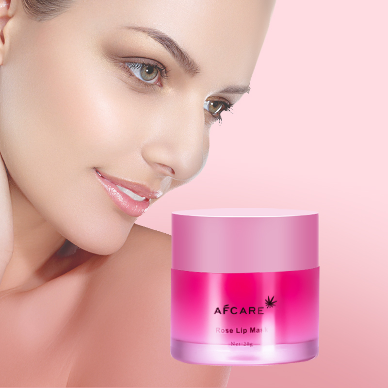 Wholesale Organic Pink Lip Care Mask Private Label Hydrating Sleeping Repairing