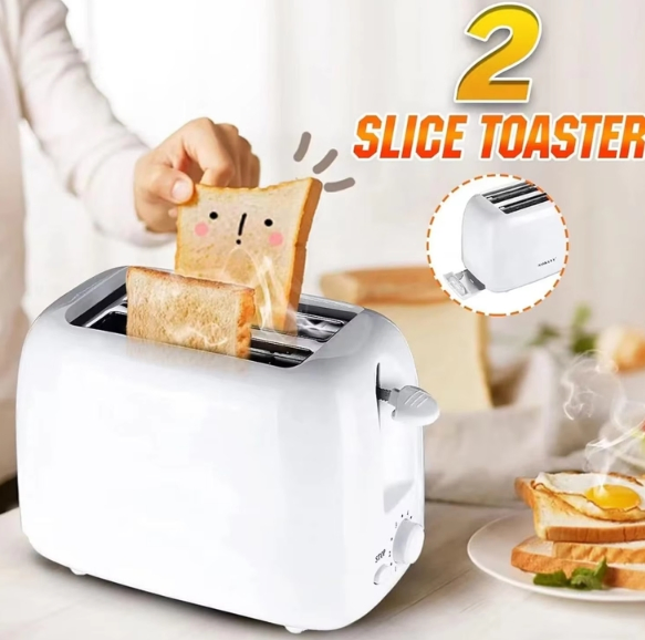 Mini 2 Slice 220V Electric Toaster Great for Quick Breakfasts Easy to Operate Suitable for Domestic Use