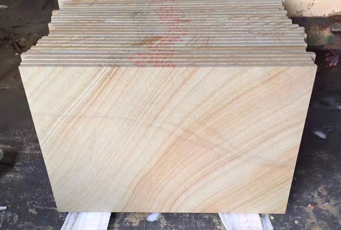 Teak Wood Sandstone Wall Cladding