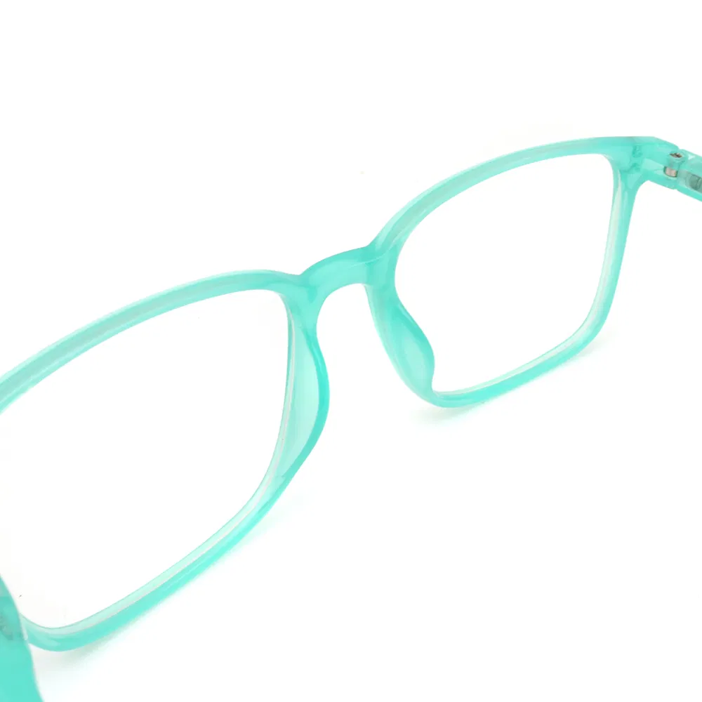 Green Plastic Popular Rectangular Frames Customized Logo Hot Sale Optical Glasses Frames for Men