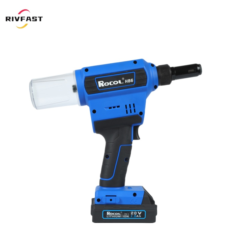 Brushless Motor Battery Powered Rivet Gun, Electric Bom Riveter for Solar Mounting, Come with 4.0ah Long-Lasting Battery