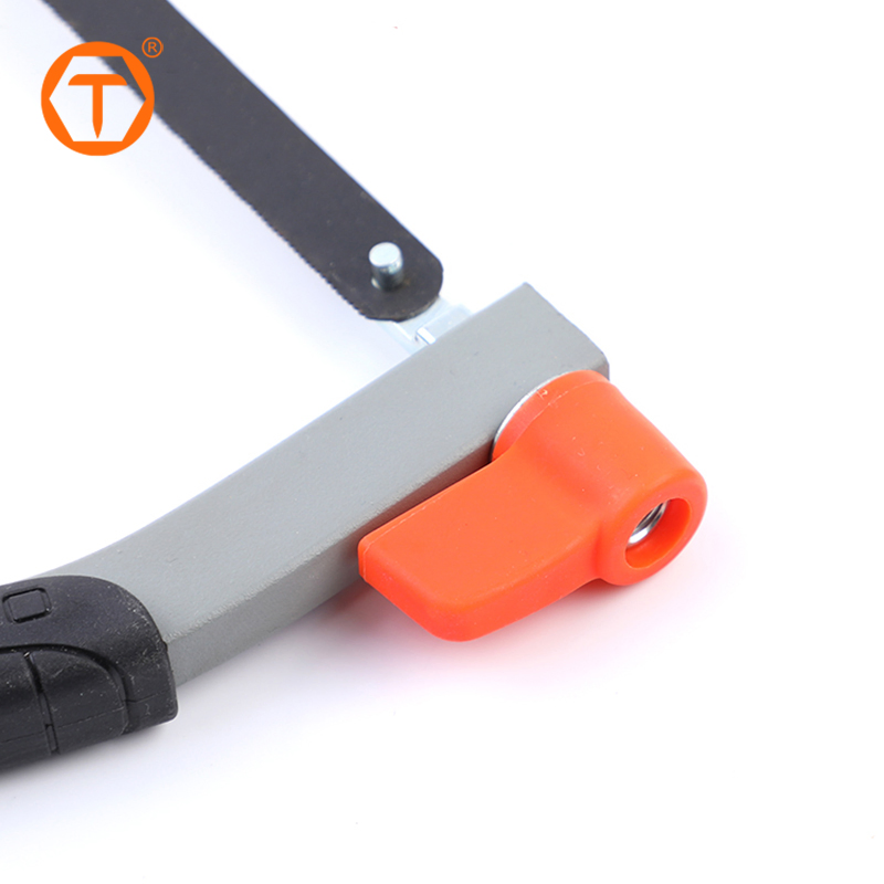 Square Tube Hacksaw Frame 12" with Aluminum Handle 24 Teeth Saw Blade