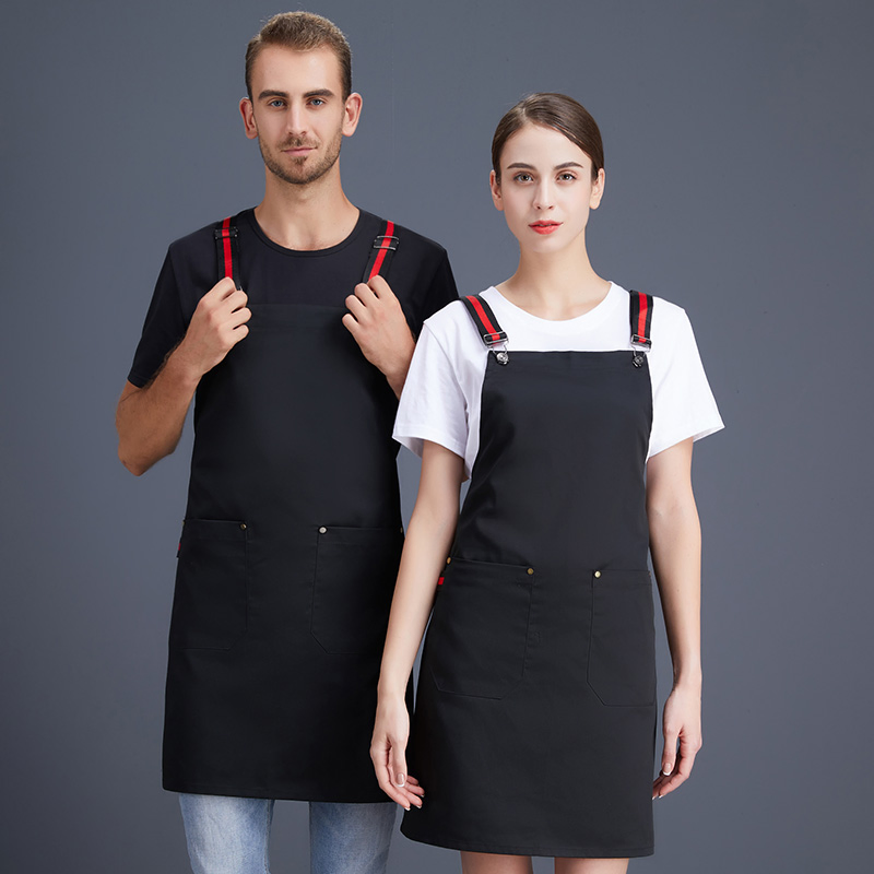 OEM Canvas Men Women Waiter Kitchen Apron for Fast Food Restaurants