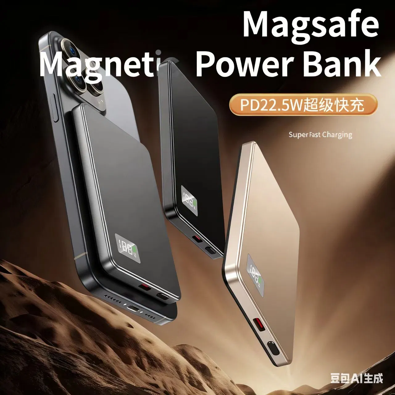 Ultra-Thin Wireless Magnetic Charging Treasure