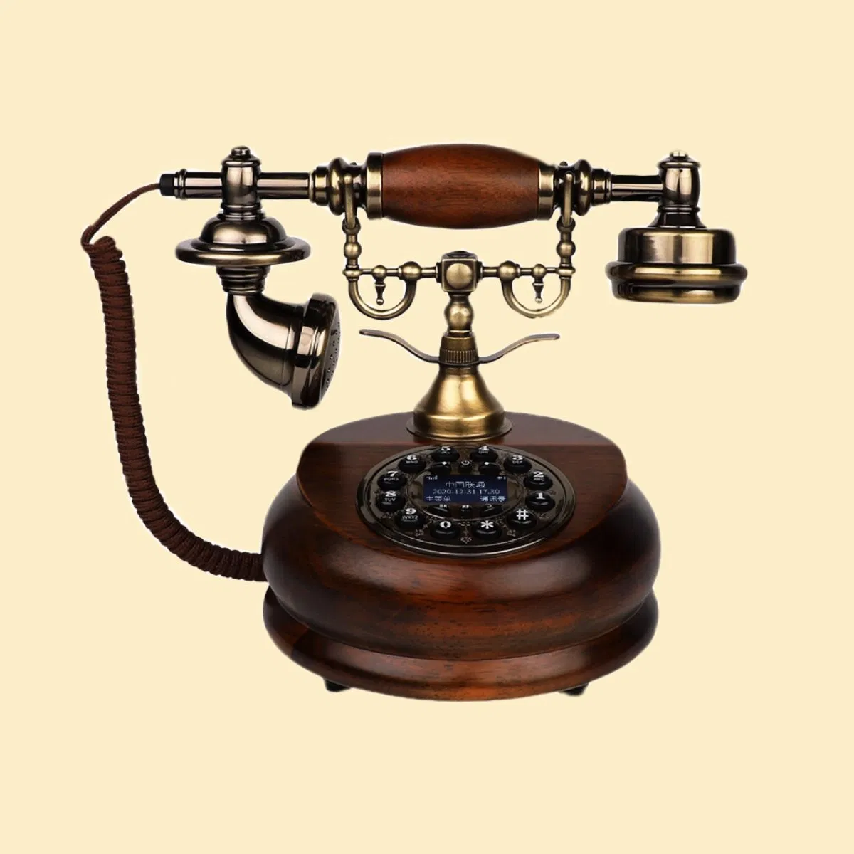Vintage Retro Antique Telephone with Voice Recording Feature