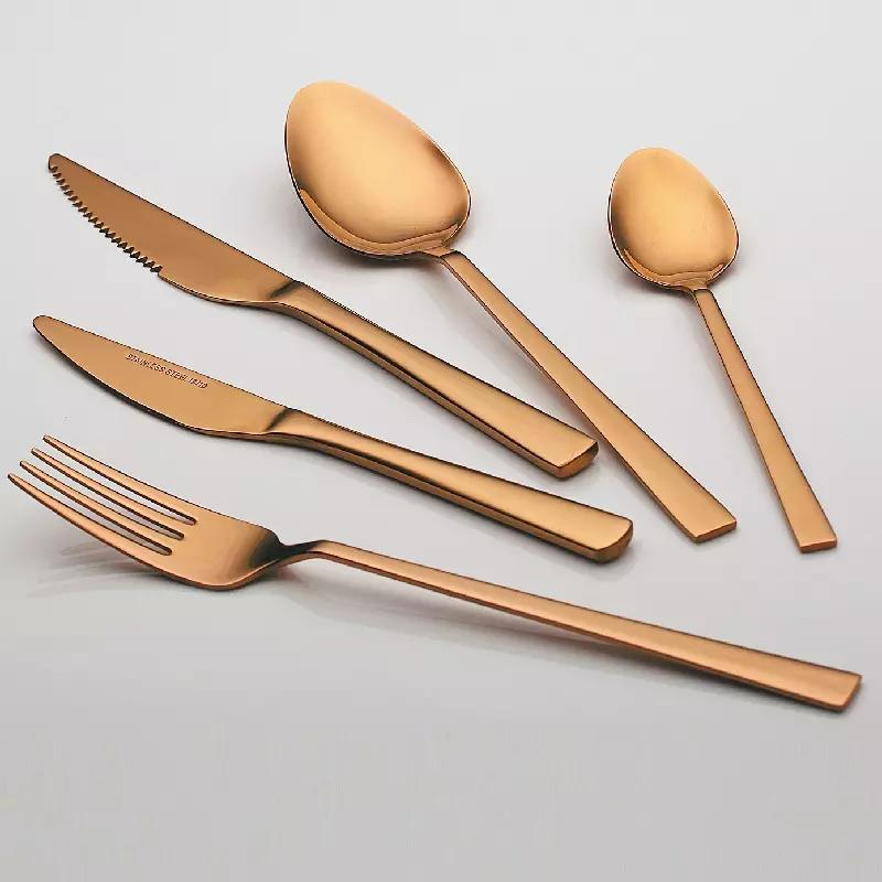 Western Wedding Restaurant Cutlery Sets Silverware Flatware Set