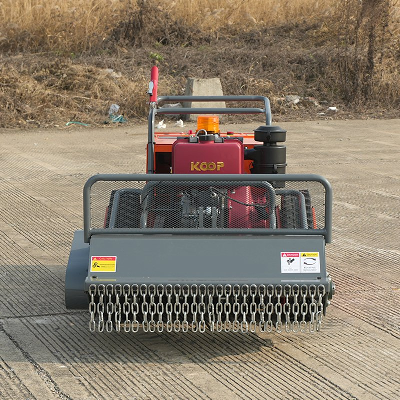 Hot Sale Zero Turn Remote Control Rubber Track Garden Lawn Mower