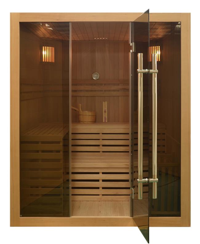 Indoor Steam Sauna with Harvia Stove for 4 Person