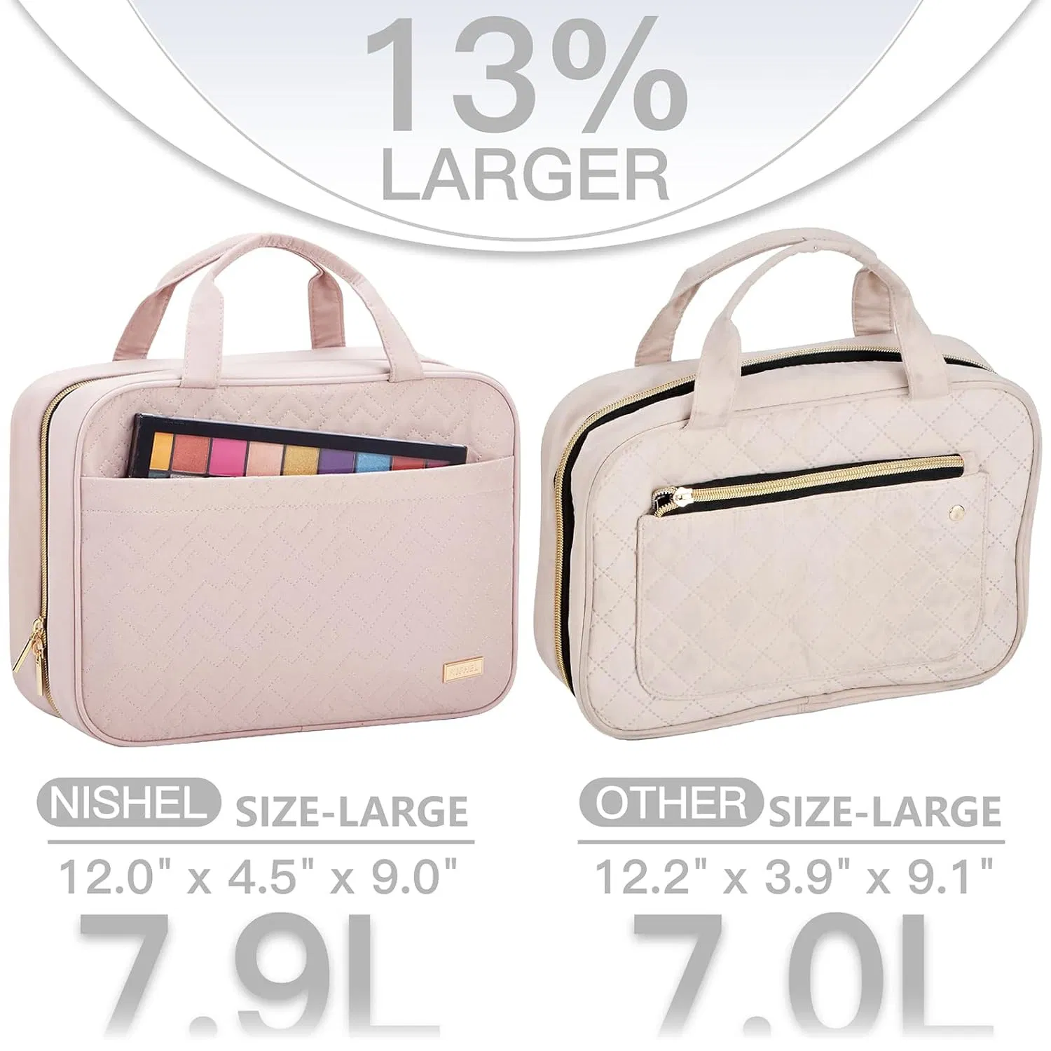 Amazon Best Seller, Hanging Large Capacity Cosmetic Bag, Multi-Compartment Waterproof Toiletry Organizer with Dry and Wet Separation, Travel Storage Bag