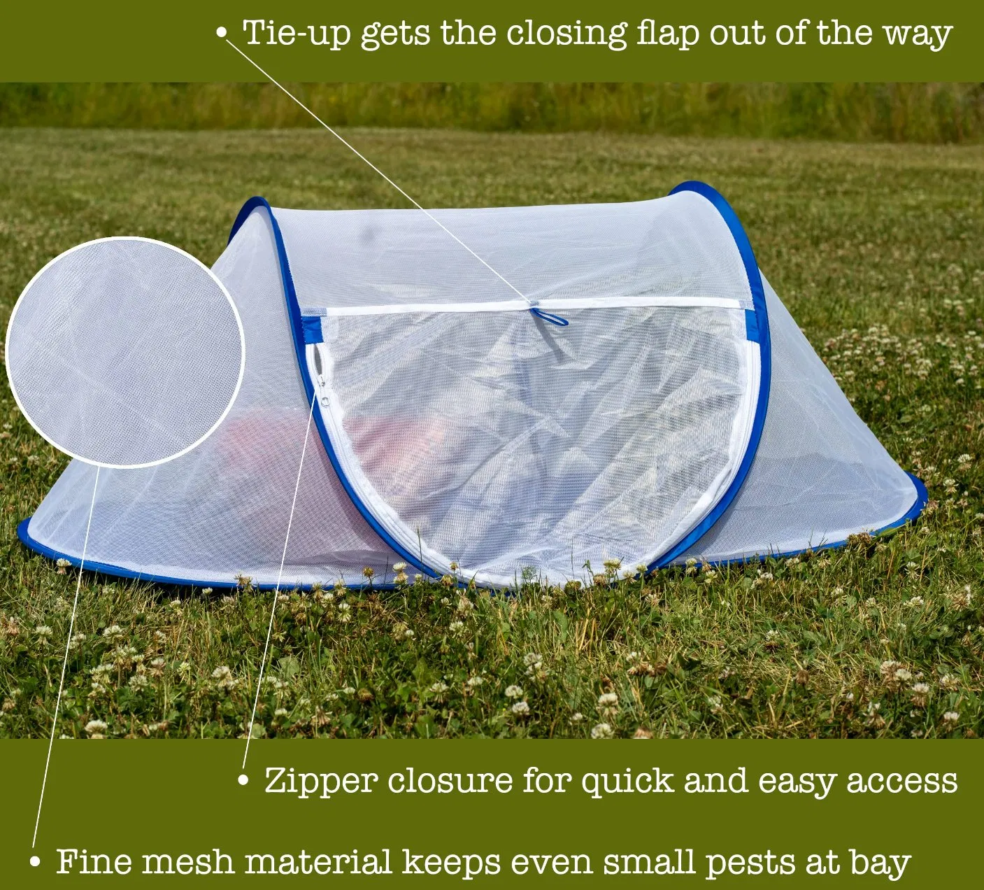 Portable Jumbo Folding Mesh Wind Resistant Food Tent Cover Mosquito Net