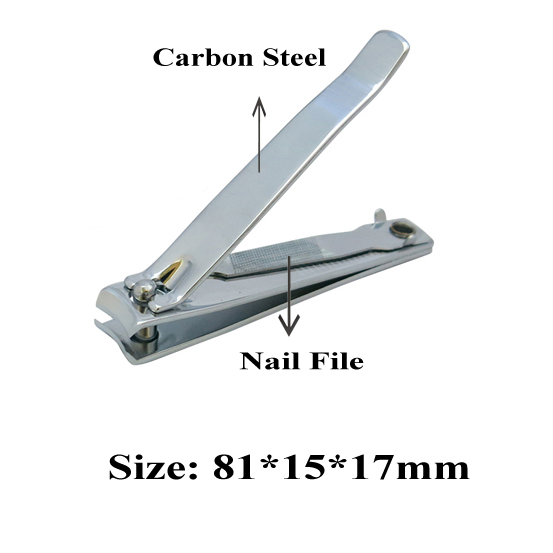 Factory Supplier Cheap Customized Packaging Carbon Steel Silver Big Toe Nail Cutter Portable Finger Nail Clipper