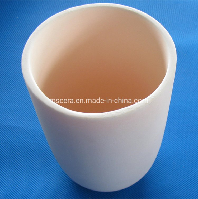 Тигель цилиндрический из оксида алюминия с крышкой